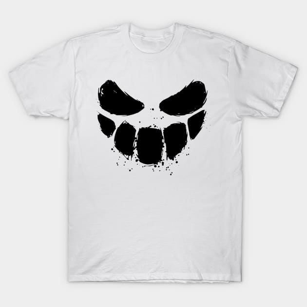 Scary Face Halloween T-Shirt by Mr.Speak